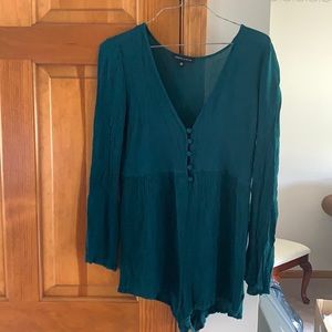 Forest green romper